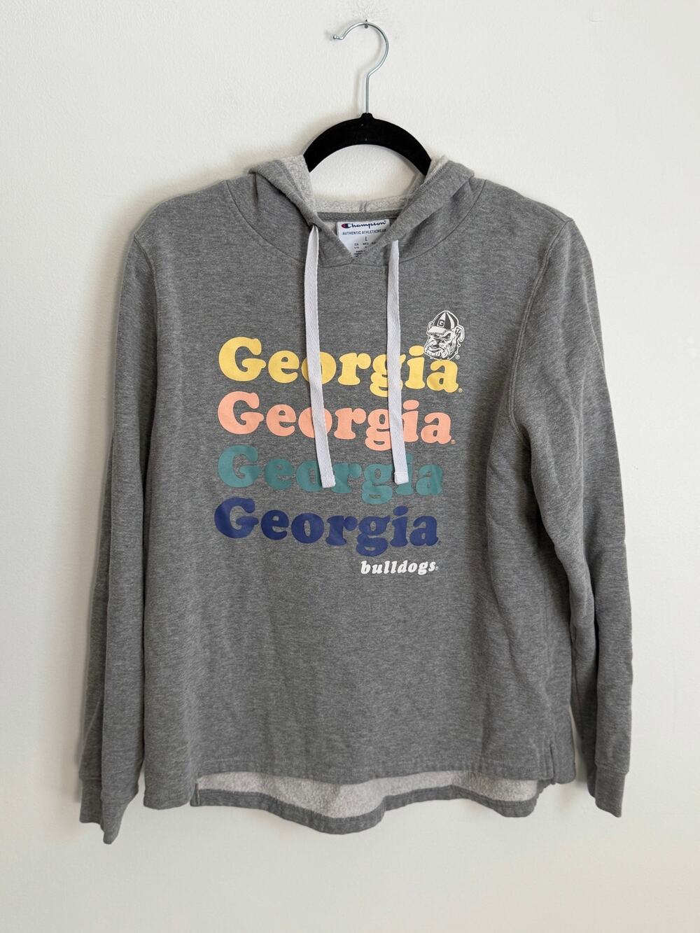 Champion Georgia Bulldog Hoodie Women's size large